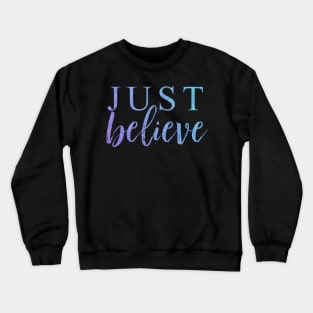 Just Believe Pastel Damask Crewneck Sweatshirt